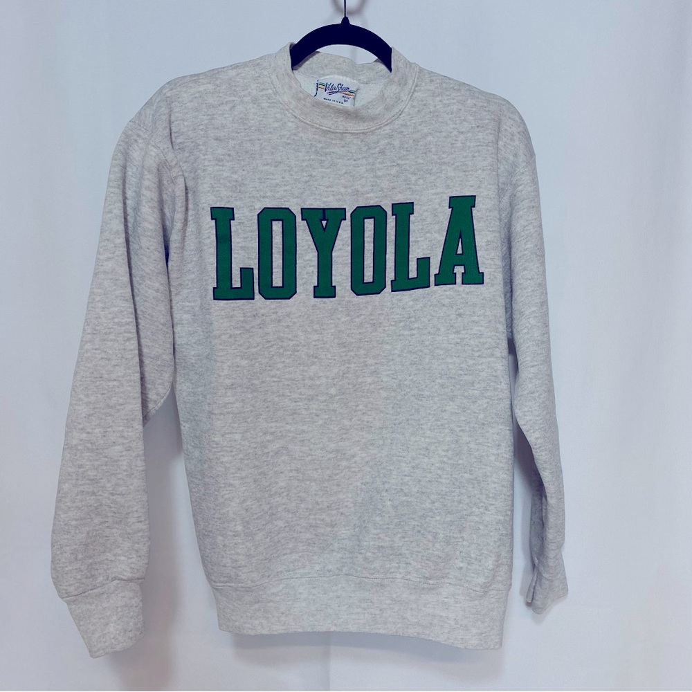 Loyola University NCAA Sweatshirt Adult Medium Y2K 90s Graphic‎ Print Vintage